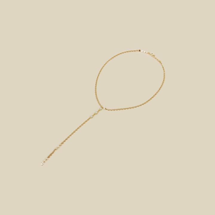 Joy Dravecky Opal Coin Y Necklace Accessories