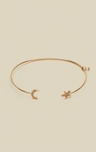 Tai Jewelry Star Moon Open Bracelet