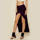 Blue Life Asymmetrical Pencil Skirt Bottoms