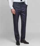 Reiss Robin T - Hopsack Weave Trousers In Blue, Mens, Size 30