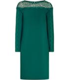 Reiss Claudia - Womens Lace-detail Shift Dress In Green, Size 4