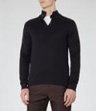 Reiss Stallone - Button-detail Jumper In Blue, Mens, Size Xs