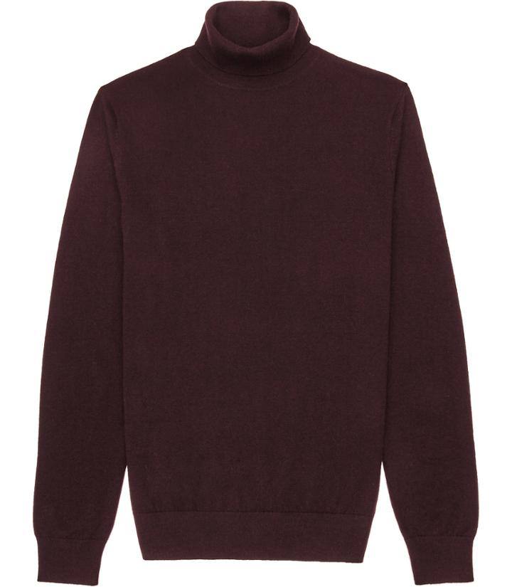 Reiss Observe - Mens Rollneck Jumper In Purple, Size Xs