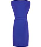 Reiss Kier - Womens Pleat-detail Dress In Blue, Size 10