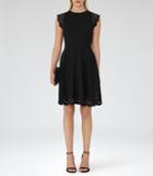 Reiss Kath - Womens Laser-cut Dress In Black, Size 6