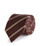 Reiss Molmar - Striped Silk Tie In Red, Mens
