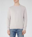 Reiss Fenton - Brushed Cotton Sweatshirt In Brown, Mens, Size L