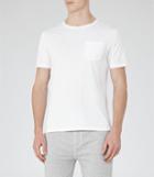 Reiss Imperial - Mens Raw Edge T-shirt In White, Size S