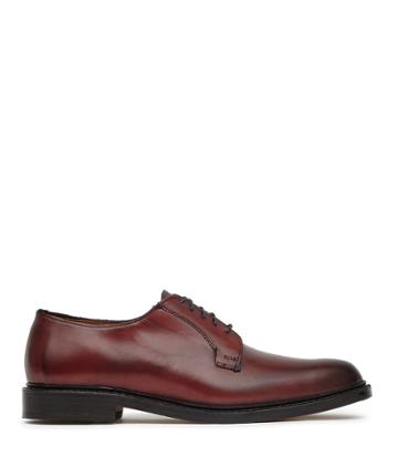 Reiss Leeds 2 - Mens Allen Edmonds Cordovan Leather Shoes In Red, Size 8
