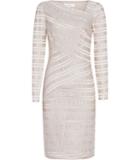 Reiss Ailette Textured Stripe Dress