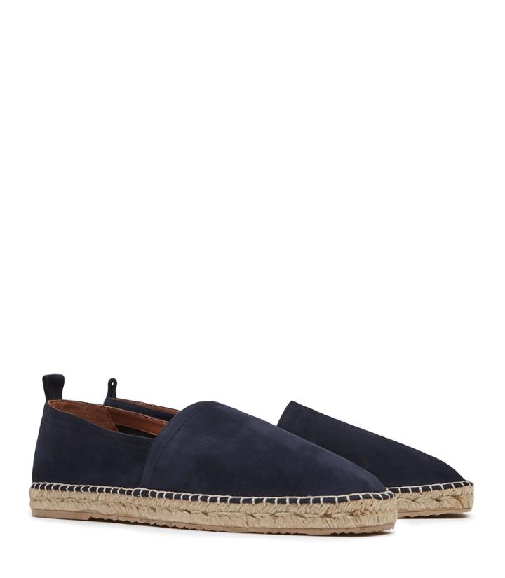 Reiss Edward - Mens Suede Espadrilles In Blue, Size 7