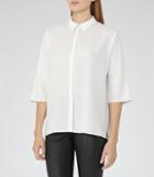 Reiss Sophie - Womens Wide-sleeve Shirt In White, Size 8