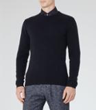 Reiss Hampton - Cashmere Crew-neck Jumper In Blue, Mens, Size S