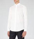Reiss Control - Slim Cotton Shirt In White, Mens, Size Xs