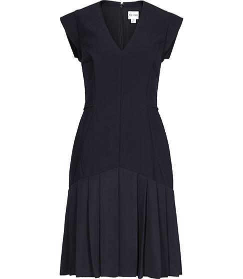 Reiss Janie Pleat-hem Dress