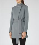 Reiss Lucy - Belted Coat In Green, Womens, Size 0