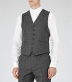 Reiss Host W - Wool Modern Waistcoat In Grey, Mens, Size 36