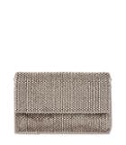Reiss Minty - Embellished Foldover Bag In Grey, Womens