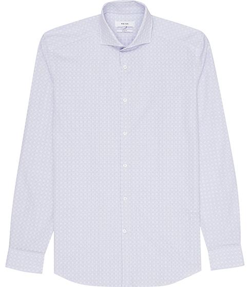 Reiss Cubit Cutaway Collar Check Shirt