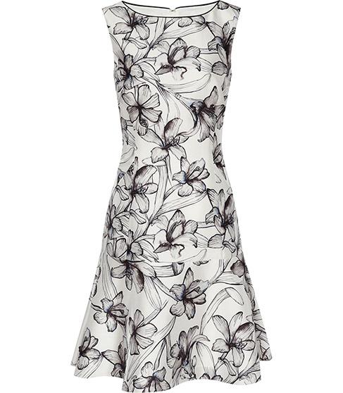 Reiss Onyx Peplum Hem Dress
