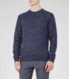 Reiss Drava - Loopback Cotton Sweatshirt In Blue, Mens, Size Xs