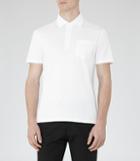 Reiss Spirit - Pique Weave Polo Shirt In White, Mens, Size Xs