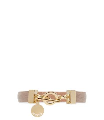 Reiss Pellie - Womens Reversible Leather Bracelet In Red, Size One Size