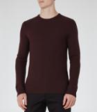 Reiss Zagger - Honeycomb Jumper In Purple, Mens, Size L