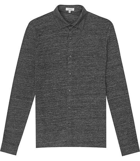 Reiss Motion Button Through Shirt