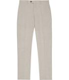 Reiss Boston - Mens Slim-fit Tailored Trousers In Brown, Size 28