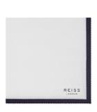 Reiss Alform - Mens Piped Pocket Square In White