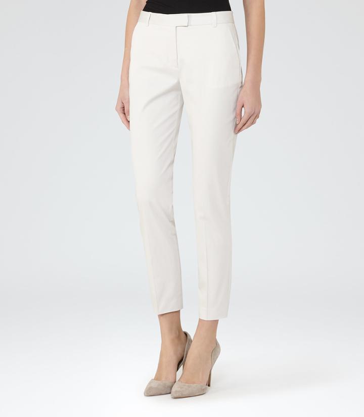 Reiss Atlas - Slim-leg Trousers In Brown, Womens, Size 0