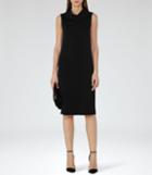 Reiss Leoni - Womens Roll-neck Knitted Dress In Black, Size 4