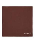 Reiss Moon - Silk Pocket Square In Red, Mens
