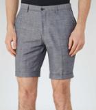 Reiss Buckingham S - Mens Check Shorts In Blue, Size 28