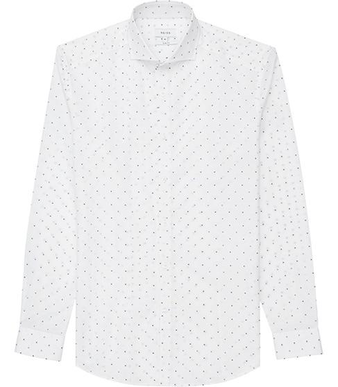 Reiss Montebello Tonal Dot Shirt
