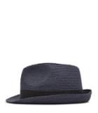 Reiss Thomas - Woven Trilby Hat In Blue, Mens, Size S/m