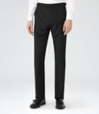 Reiss Whitehouse T - Tuxedo Trousers In Black, Mens, Size 30