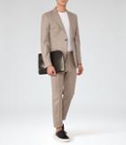 Reiss Oakland - Mens Wool Slim Suit In Brown, Size 36