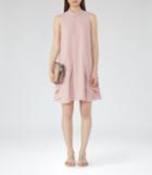 Reiss Cohen - Womens Ruffle-front Dress In Pink, Size 4