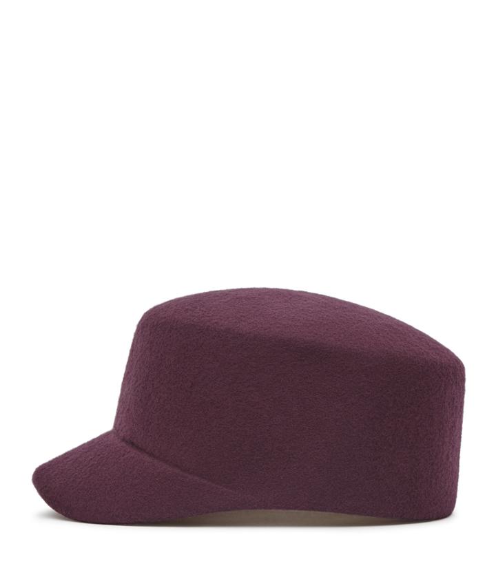 Reiss Leonie - Womens Wool-felt Cap In Red, Size S/m