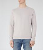 Reiss Fenton - Brushed Cotton Sweatshirt In Brown, Mens, Size S