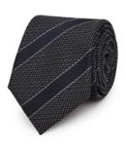 Reiss Wonder - Mens Striped Silk Tie In Blue, Size One Size
