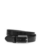 Reiss Roller - Mens Croc Patterned Belt In Black, Size 30