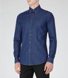 Reiss Kasba - Mens Chambray Shirt In Blue, Size S