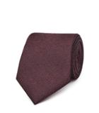 Reiss Ceremony - Mens Textured Silk Tie In Red