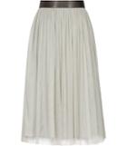 Reiss Crystal - Womens Tulle Midi Skirt In Brown, Size 4