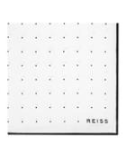 Reiss Planet - Mens Silk Twill Pocket Square In White, One Size