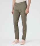 Reiss Bank - Cotton And Linen Trousers In Brown, Mens, Size 30