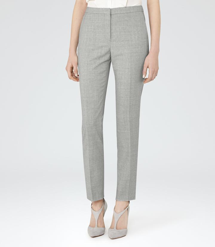 Reiss Aleggra Trouser - Womens Tailored Trousers In Grey, Size 4